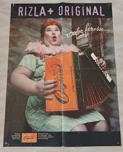 Affiche ancienne rizla - ancienne, +