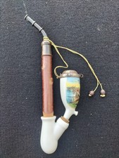 Ancienne Pipe En Porcelaine " Gruss Aus Bonne" Rheinbrucke , Forêt Noir 