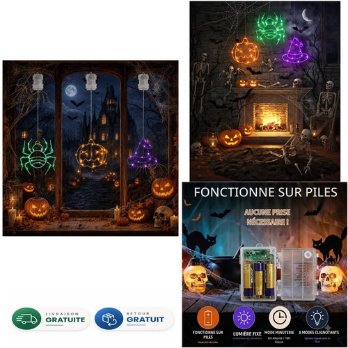 Guirlande lumineuse halloween - guirlande,