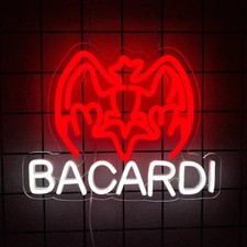 enseigne au néon LED BACARDI