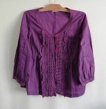 Blouse violette en coton T40 J
