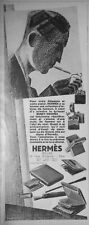 PRESS ADVERTISEMENT 1927 HERMES SADDLER LIGHTERS CIGARETTE CASE