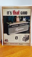 EGNATER RENEGADE GUITAR AMPLIFIERS 2012  PRINT AD 11 X 8.5
