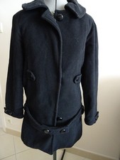 Manteau noir mi long ZARA