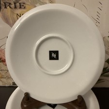 6 Café NESPRESSO saucers PROFESSIONAL Coffee Cup Plates 6”