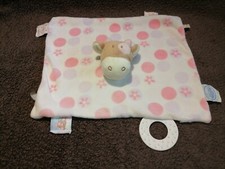 doudou plat vache Lola blanc