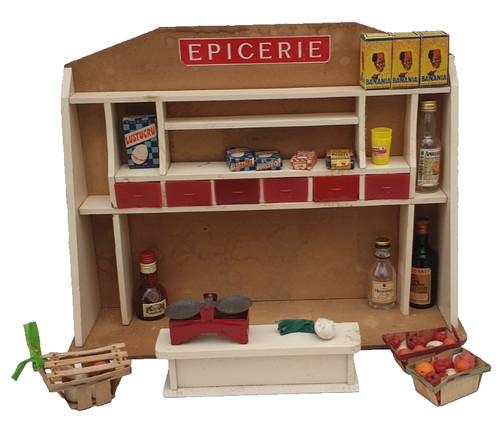 Jouet ancien épicerie bois - bois, et