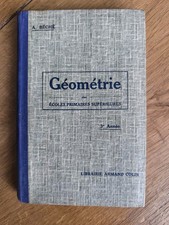 Livre Scolaire Ancien De Géométrie 1927