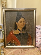 Peinture Ancienne Huile Sur