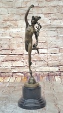 Stunning Mercury / Hermes Bronze - Signed GIAMBOLOGNA Popular Figurine Hand Made