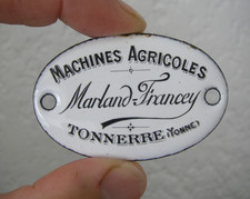 petite plaque émaillée