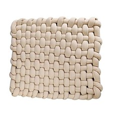  Knotted Braided Plush Mat