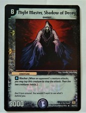 Carte Duel Masters Cards Night Master Shadow of Decay Atari  Holo A5/Y1 / 2004
