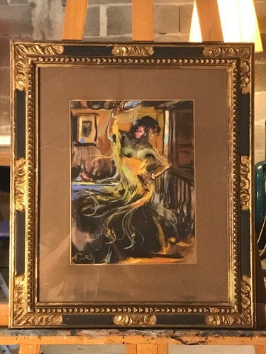 Danseuse gitane pastel - danseuse, de
