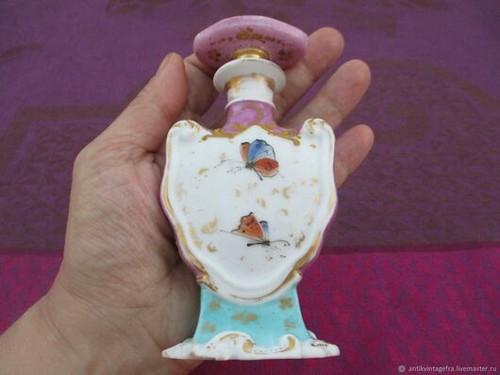 Flacon ancien fleurs - ancien, et