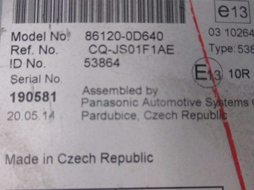 Autoradio récepteur toyota - autoradio,