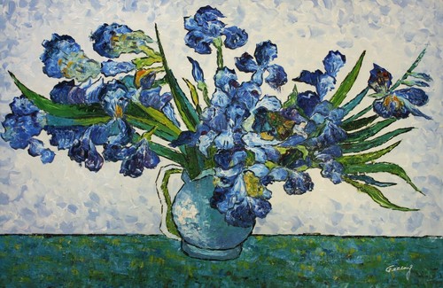 Iris apres van - van, tableau