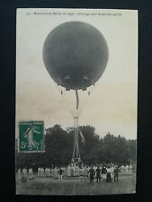 Old postcard manoeuvre of the seat balloon - stowage for captive ascent