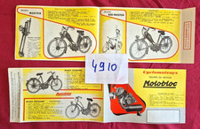 N° 4910  / S.C.C.M. ( Vichy ) Cyclomoteurs équipés de moteur MOTOBLOC / dépliant
