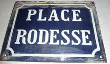 plaque de rue en tôle