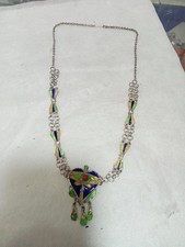 Ancienne Collier En Argent