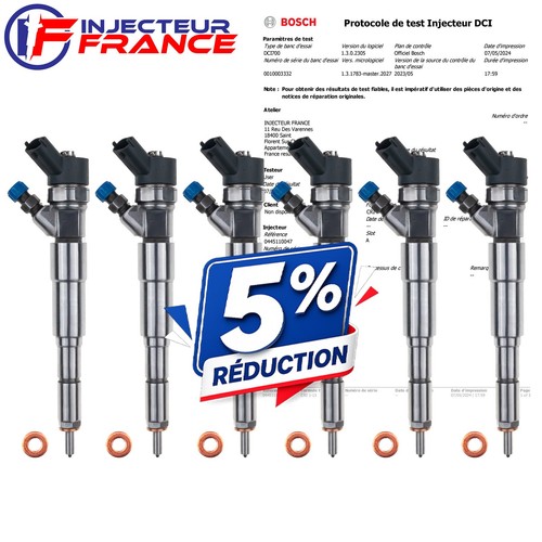 0445110047 injecteur bosch - 6x,