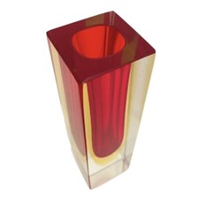 Vase En Verre De Murano Sombre Par Flavio Poli Années 70 PARFAIT