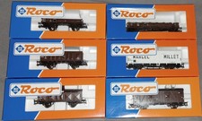 Lot 6 wagons marchandises HO -
