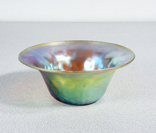 ⚜️ Vase Coupe WMF Série Myra Verre Soufflé Iridescent Époque 1930S Art Nouveau