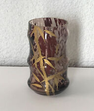 VASE BAMBOU MOTIF VEGETAL OR STYLE LEVEILLE