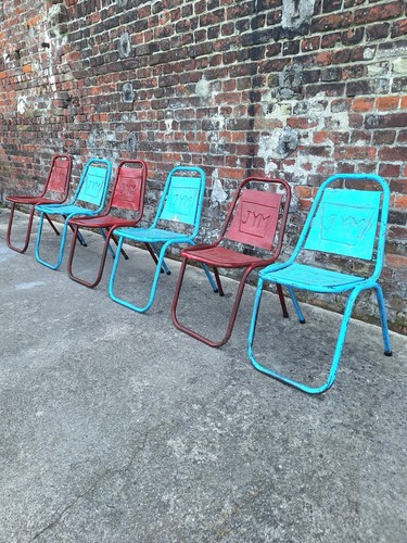 Lot chaises vintage jym - 6,