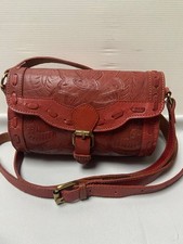 Sac besace rétro cuir fauve