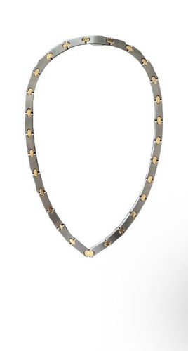 Collier pequignet acier or - collier, et