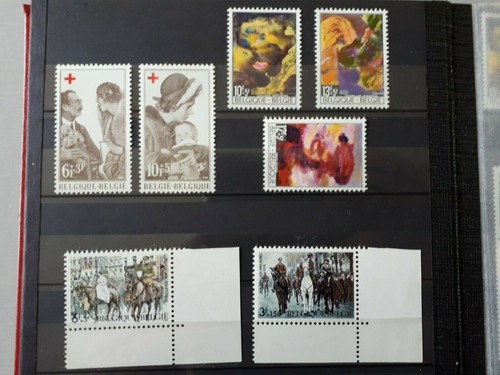 Timbres belges 1968 cob n - belges, n°