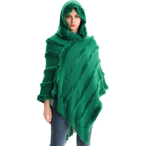 Femme cape fausse fourrure - cape,