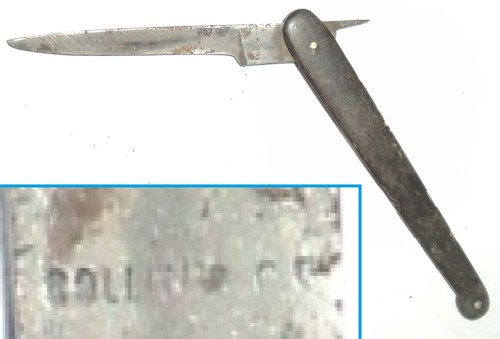 Rare ancien couteau - , pliant