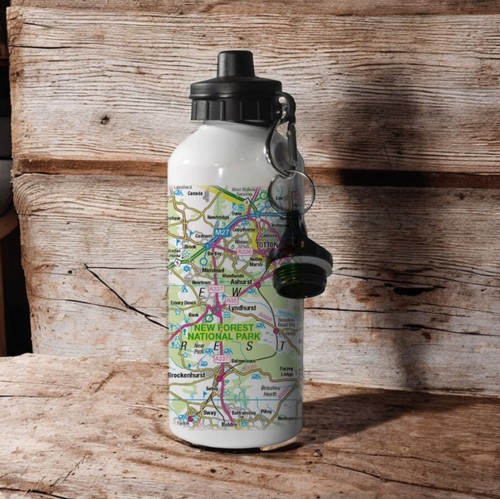 Map 600ml metal water - map,