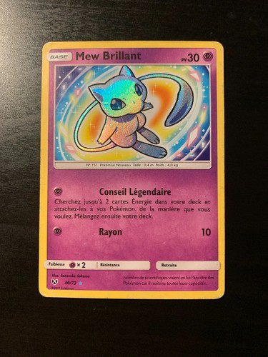 Carte pokémon mew brillant - :,