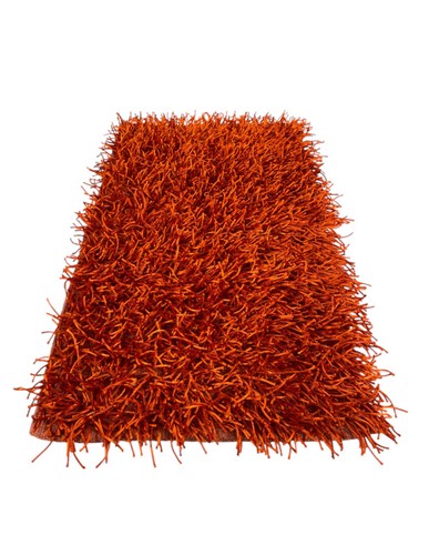 Tapis shaggy orange moderne - shaggy,