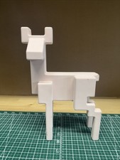 Vintage 1990s Monika Mulder Ikea Metal Deer Pink Home Decor Aluminum