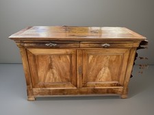 Antique French Louis Philippe Walnut Sideboard Commode Chest Buffet