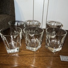 Vtg Mcm Libbey Set Of 6 Whiskey/double Old Fashion Glasses 1970’s Weighted Exc