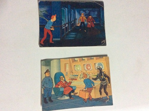 Tintin cartes postales - et, lac