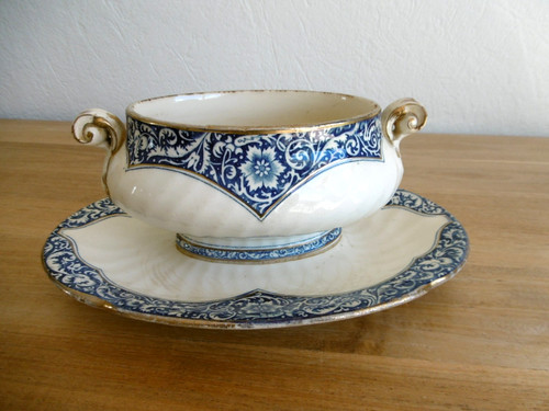 Sauciere faience gien xix - faience, ème