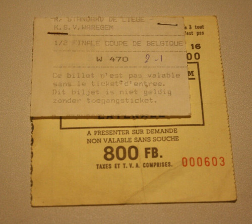 Ticket standard liege v ksv - ),