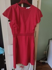 Robe Maje T1 36 Rouge  Coton