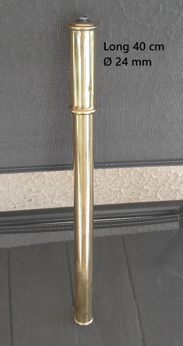 Ancienne pompe laiton - en, long