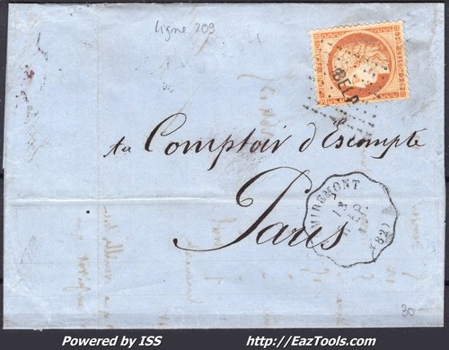 France sur lettre pour - 38,