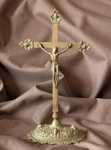 Crucifix baroque 17ème - , en