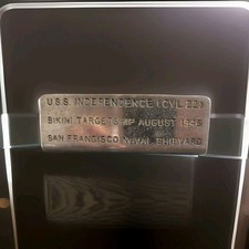 Plaque de Bureau -  U.S.S. Indépendence - Chantier Naval San Francisco